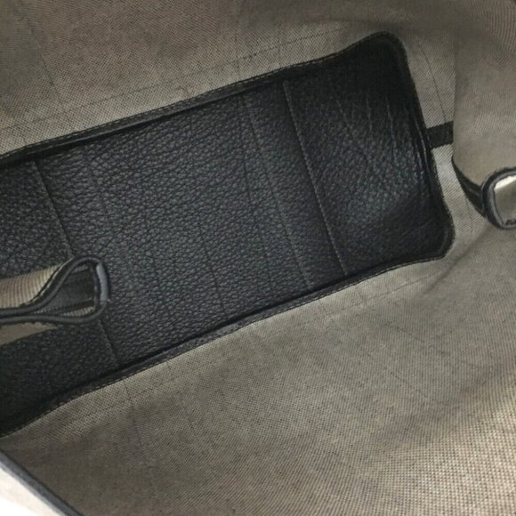 Authentic Hermes Garden Party 36 Greige with Black Leather Trim - Picture 9 of 15